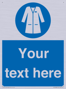 Custom Mandatory: Wear laboratory coat